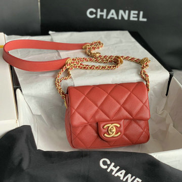 シャネル CHANEL DDB-CH3368QRD　2022年最新入荷 ミニ フラップバッグ 斜め掛け ショルダーバッグ クロスボディバッグ レディースかばん