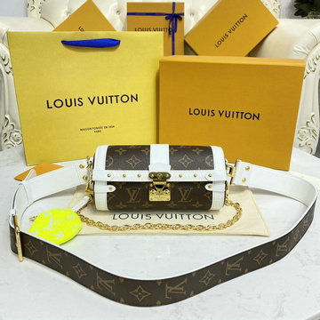ルイヴィトン LOUISVUITTON 057-M81485　2022年最新入荷 パピヨントランク 斜め掛け ショルダーバッグ クロスボディバッグ レディースかばん モノグラム キャンバス