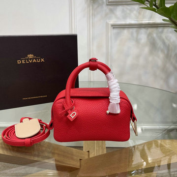 デルヴォー Delvaux 99-DE0524MLQRD　2022年最新入荷 Cool Box クールボックス ミニ Enlaced トップハンドルバッグ トートバッグ カーフレザー レディースかばん