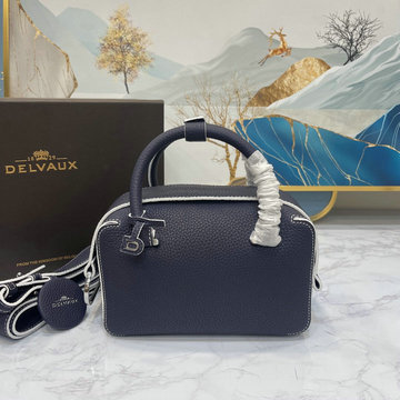 商品名称：デルヴォー Delvaux 99-DE0524XLPLB　2022年最新入荷 Cool Box クールボックス ミニ Enlaced トップハンドルバッグ トートバッグ カーフレザー レディースかばん