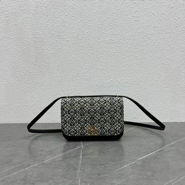 ロエベ LOEWE ZZ-LE8964BBK　2022年最新入荷 ゴヤ アコーディオン クラッチ フラップバッグ 斜め掛け ショルダーバッグ マグネットクロージャー クロスボディバッグ
