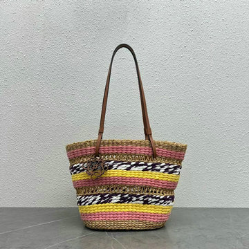 ロエベ LOEWE ZZ-LE22391FH　2022年最新入荷 バスケットバッグ トートバッグ 肩かける ショルダーバッグ クロスボディバッグ レディースかばん エレファントグラス