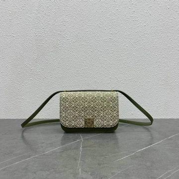 ロエベ LOEWE ZZ-LE8964BGL　2022年最新入荷 ゴヤ アコーディオン クラッチ フラップバッグ 斜め掛け ショルダーバッグ マグネットクロージャー クロスボディバッグ