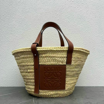 ロエベ LOEWE ZZ-LE22392JH　2022年最新入荷 バスケットバッグ トートバッグ ハンドバッグ ショルダーバッグ レディースかばん ヤシの葉＋カーフ