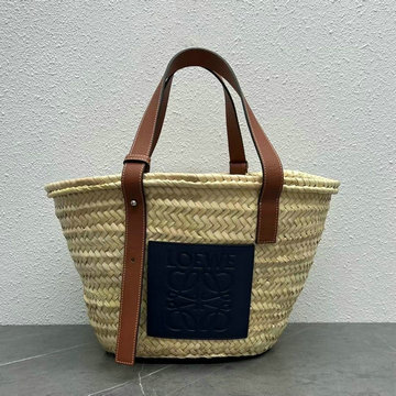 ロエベ LOEWE ZZ-LE22392SL　2022年最新入荷 バスケットバッグ トートバッグ ハンドバッグ ショルダーバッグ レディースかばん ヤシの葉＋カーフ
