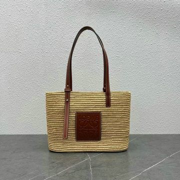 ロエベ LOEWE ZZ-LE223099ZS　2022年最新入荷 スクエア バスケットバッグ トートバッグ ハンドバッグ 肩掛け ショルダーバッグ レディースかばん グラデーションラフィア
