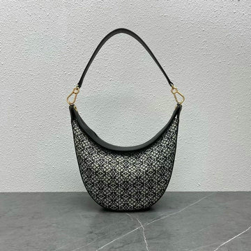 ロエベ LOEWE ZZ-LE923907BBK　2022年最新入荷 ルナバック スモール ホーボーバッグ トートバッグ 肩掛け ショルダーバッグ レディースかばん サテンカーフ