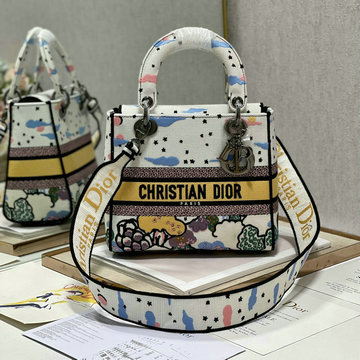 クリスチャンディオール CHRISTIAN DIOR 025-CD9027XKB　2022年最新入荷 Lady Dior トートバッグ ハンドバッグ 2way ショルダーバッグ クロスボディバッグ