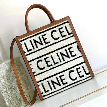 セリーヌ CELINE 99-CE192082ZBS　2022年最新入荷 スモール バーティカル カバ ハンドバッグ トートバッグ テキスタイル