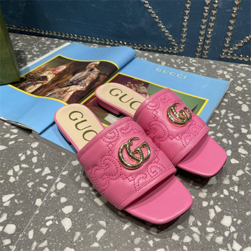 グッチ GUCCI 26-GGJ22045F　2022年最新入荷 GGキルティング ウィメンズ スリッパ スライドサンダル フラットミュール レディースシューズ 靴