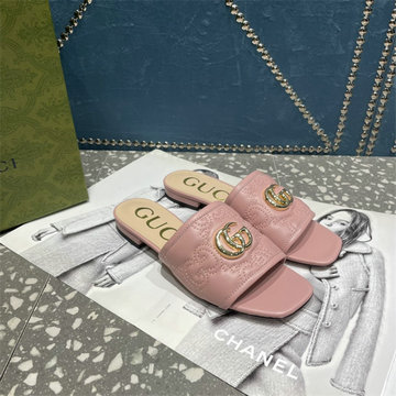 グッチ GUCCI 26-GGJ22045L　2022年最新入荷 GGキルティング ウィメンズ スリッパ スライドサンダル フラットミュール レディースシューズ 靴