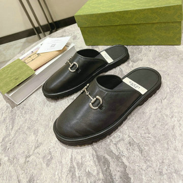グッチ GUCCI 26-GGJ22054P　2022年秋冬最新入荷 ホースビット付き メンズ スリッパ スリッポンシューズ フラットミュール GGスプリーム キャンバス