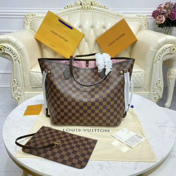 ルイヴィトン LOUISVUITTON 057-N41603　2022年最新入荷 ネヴァーフルMM アイコンバッグ トートバッグ ハンドバッグ ダミエキャンパス