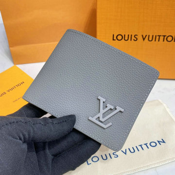 ルイヴィトン LOUISVUITTON 057-M81026　2022年最新入荷 ポルトフォイユ ミュルティプル 二つ折り短財布 ショートウォレット 札入れ カードポケット アエログラムレザー