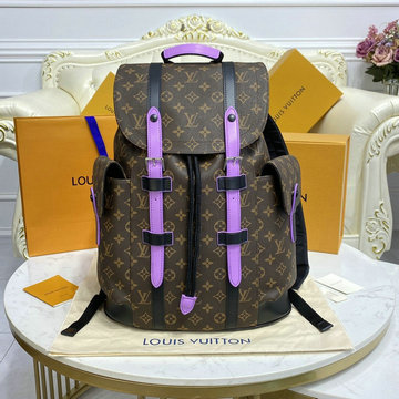 ルイヴィトン LOUISVUITTON 057-M46247　2022年最新入荷 クリストファー バックパック リュックサック メンズ ディパックバッグ コーテッドキャンバス レザー