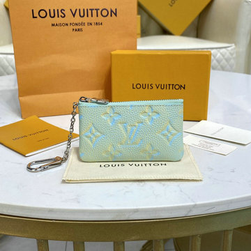 ルイヴィトン LOUISVUITTON 057-M81297　2022年最新入荷 ポシェット クレ チェーン付き 小銭入れ 財布 コインケース ジッピーウォレット モノグラム アンプラント レザー