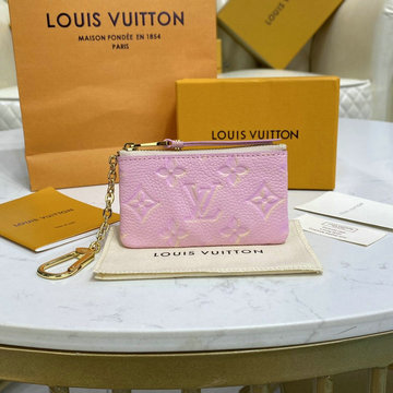 ルイヴィトン LOUISVUITTON 057-M81565　2022年最新入荷 ポシェット クレ チェーン付き 小銭入れ 財布 コインケース ジッピーウォレット モノグラム アンプラント レザー