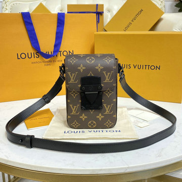 ルイヴィトン LOUISVUITTON 057-M81522　2022年最新入荷 Sロック ヴェルティカル ウエアラブル ウォレット 斜め掛け ショルダーバッグ フォンケース モノグラム マカサー