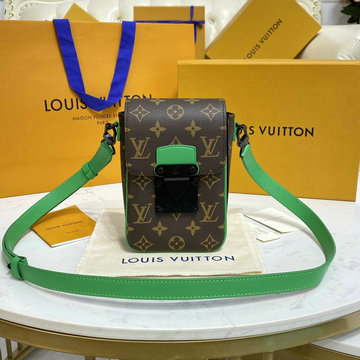 ルイヴィトン LOUISVUITTON 057-M81522G　2022年最新入荷 Sロック ヴェルティカル ウエアラブル ウォレット 斜め掛け ショルダーバッグ フォンケース モノグラム マカサー