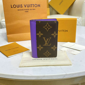 ルイヴィトン LOUISVUITTON 057-M81535　2022年最新入荷 オーガナイザー ドゥ ポッシュ パスポートケース カードケース モノグラム マカサー キャンバス