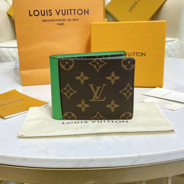 ルイヴィトン LOUISVUITTON 057-M81537　2022年最新入荷 ポルトフォイユ ミュルティプル 二つ折り短財布 ショートウォレット 札入れ カードポケット モノグラム マカサー