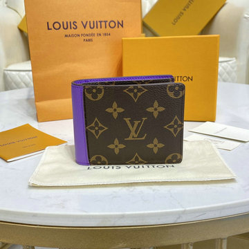 ルイヴィトン LOUISVUITTON 057-M81537Z　2022年最新入荷 ポルトフォイユ ミュルティプル 二つ折り短財布 ショートウォレット 札入れ カードポケット モノグラム