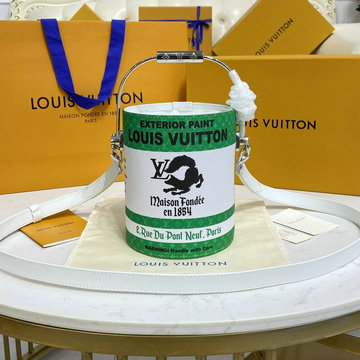 商品名称：ルイヴィトン LOUISVUITTON 057-M81592　2022年最新入荷 LV ペイント カン メタルハンドルバッグ トートバッグ 2way 斜め掛け ショルダーバッグ クロスボディバッグ
