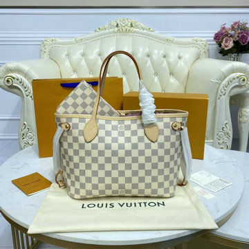 ルイヴィトン LOUISVUITTON 057-N41362　2022年最新入荷 ネヴァーフル PM トートバッグ ハンドバッグ トップハンドルバッグ レディースかばん ダミエ アズール