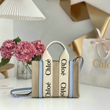 クロエ CHLOE GH-CLE7666BYTL　2022年最新入荷 Woody スモール トートバッグ ハンドバッグ 2way 斜め掛け ショルダーバッグ クロスボディバッグ