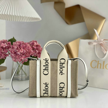 クロエ CHLOE GH-CLE7666YBS　2022年最新入荷 Woody スモール トートバッグ ハンドバッグ 2way 斜め掛け ショルダーバッグ クロスボディバッグ