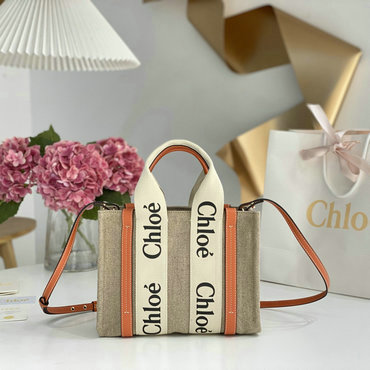 クロエ CHLOE GH-CLE7666YCS　2022年最新入荷 Woody スモール トートバッグ ハンドバッグ 2way 斜め掛け ショルダーバッグ クロスボディバッグ