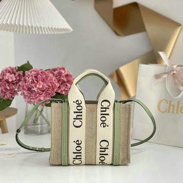 クロエ CHLOE GH-CLE7666YNG　2022年最新入荷 Woody スモール トートバッグ ハンドバッグ 2way 斜め掛け ショルダーバッグ クロスボディバッグ