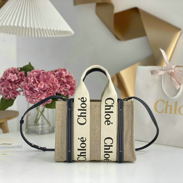 クロエ CHLOE GH-CLE7666YWL　2022年最新入荷 Woody スモール トートバッグ ハンドバッグ 2way 斜め掛け ショルダーバッグ クロスボディバッグ