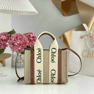 クロエ CHLOE GH-CLE7666YZS　2022年最新入荷 Woody スモール トートバッグ ハンドバッグ 2way 斜め掛け ショルダーバッグ クロスボディバッグ