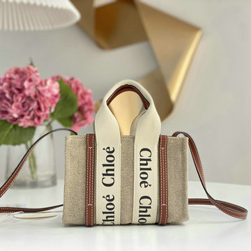 クロエ CHLOE GH-CLE7668YZS　2022年最新入荷 Woody スモール トートバッグ ハンドバッグ 2way 斜め掛け ショルダーバッグ クロスボディバッグ