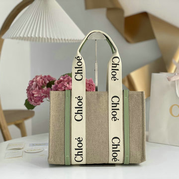 クロエ CHLOE GH-CLE7888YNG　2022年最新入荷 Woody ミディアム トートバッグ ハンドバッグ 2way 斜め掛け ショルダーバッグ クロスボディバッグ
