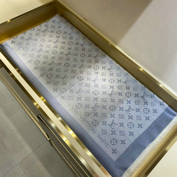 ルイヴィトン LOUISVUITTON AN-WJLV22023WL　2022年最新入荷 マフラー ショール モノグラム スカーフ シルク ウール M71382