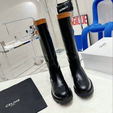 セリーヌ CELINE 99-CEJ22006　2022年秋冬最新入荷 ハイブーツ 厚底ブーツ ローヒール レディースシューズ ラウンドトゥ カジュアルシューズ