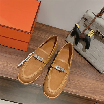 商品名称：エルメス HERMES 26-HEJ22017B　2022年最新入荷 デスタン モカシン ローファー フラットシューズ ケリーバックル レディースシューズ カジュアルシューズ