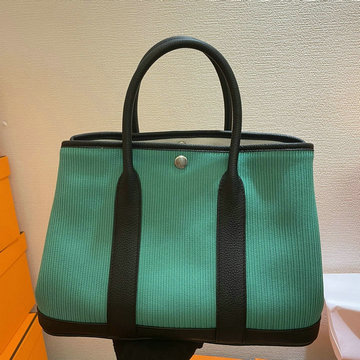 エルメス HERMES 063-H6003BPGK　2022最新入荷 ガーデンパーティー トートバッグ ハンドバッグ ショッピングバッグ キャンパス TCレザー