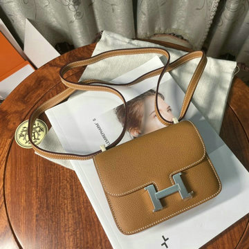 エルメス HERMES 063-H108214SSYZS　2022最新入荷 コンスタンス ミニバッグ 斜め掛け ショルダーバッグ クロスボディバッグ レディースかばん エプソン