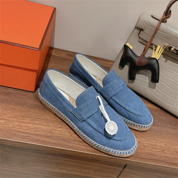 商品名称：エルメス HERMES 26-HEJ22018R　2022年最新入荷 トリップ エスパドリーユシューズ ローファー フラットシューズ ロープソール レディースシューズ カジュアルシューズ