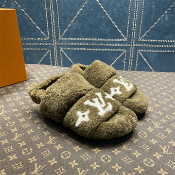 ルイヴィトン LOUISVUITTON 26-LVJ22043H　2022年最新入荷 パセオ ライン ミュール 室内履き スライドサンダル スリッパ ふんわりとしたシアリング