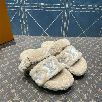 ルイヴィトン LOUISVUITTON 26-LVJ22043Q　2022年最新入荷 パセオ ライン ミュール 室内履き スライドサンダル スリッパ ふんわりとしたシアリング
