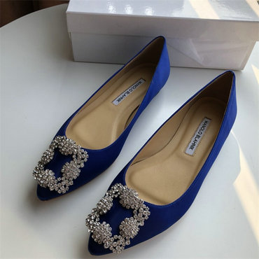 マノロ ブラニク MANOLO BLAHNIK 26-MBJ22006L　2022年最新入荷 ウィメンズ パンプス ハンギシ ビジュー フラットシューズ レディースシューズ