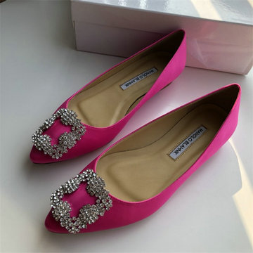 マノロ ブラニク MANOLO BLAHNIK 26-MBJ22006M　2022年最新入荷 ウィメンズ パンプス ハンギシ ビジュー フラットシューズ レディースシューズ