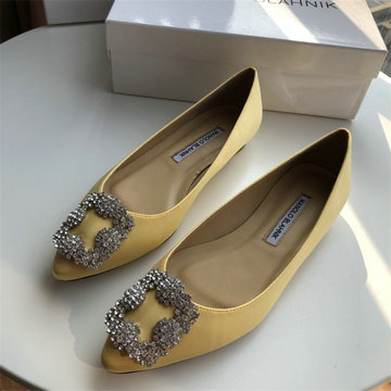 マノロ ブラニク MANOLO BLAHNIK 26-MBJ22006X　2022年最新入荷 ウィメンズ パンプス ハンギシ ビジュー フラットシューズ レディースシューズ