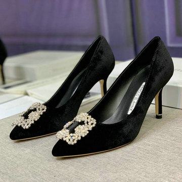 マノロ ブラニク MANOLO BLAHNIK 26-MBJ22005G　2022年最新入荷 ウィメンズ パンプス ハンギシ ビジュー ハイヒールシューズ ピンヒール レディースシューズ