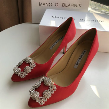 商品名称：マノロ ブラニク MANOLO BLAHNIK 26-MBJ22007R　2022年最新入荷 ウィメンズ パンプス ハンギシ ビジュー ミドルヒールシューズ ピンヒール レディースシューズ