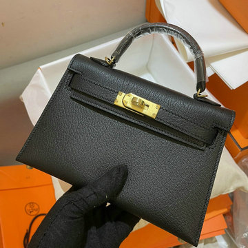 エルメスHERMES 063-HKL19YPJBK　2022最新入荷 ミニ ケリー トップハンドルバッグ トートバッグ ハンドバッグ 2way 斜め掛け ショルダーバッグ レディースかばん